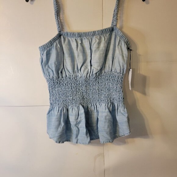 Bella Dahl Shirred Waist Halter with stretchy straps size L - Picture 1 of 4